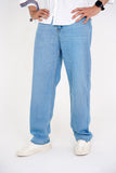 Bland jeans Rigid fabric Baggy fit light blue colour